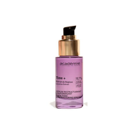 Коригуюча сировтка для вирівнювання тону Time+ Even Tone Restructuring Serum Academie, 30 мл