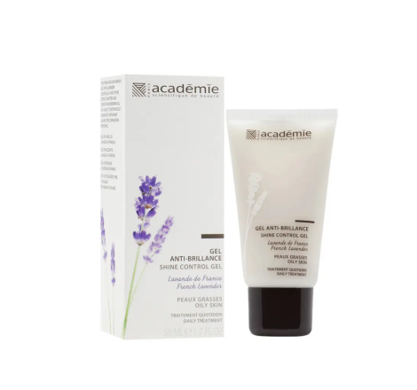 Гель-контроль блиску для обличчя 'Французька лаванда' Shine Control Gel Academie, 50 мл