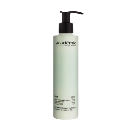 Очищуючий гель для жирної шкіри обличчя Purifying Cleansing Gel Academie, 200 мл