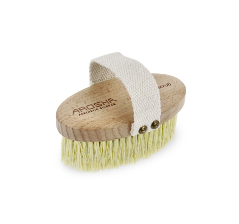Щітка для сухого пілінгу з агави Natural Brush With Handle Arosha, 1 шт