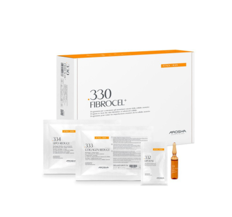 Ліполітичний набір для фіброзного целюліту , 4 процедури 330 Fibrocel + 4 Treatments Arosha, 4 шт