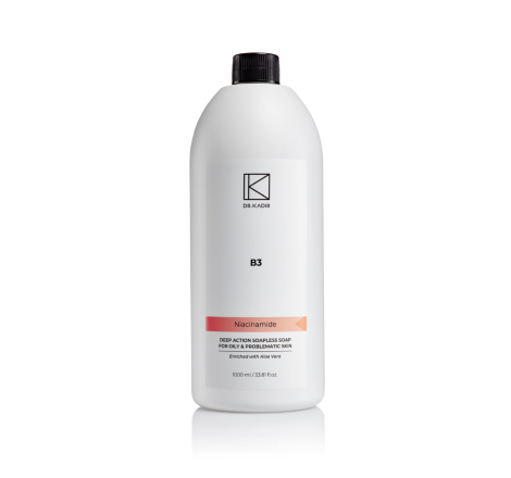 Очищуючий гель для проблемної шкіри обличчя глибокої дії B3 Deep Action Soapless Soap For Proble...