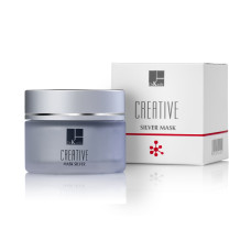 Срібна омолоджуюча маска 'Креатив' для всіх типів шкіри обличчя Creative Silver Mask Dr.Kadir, 50 мл