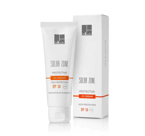 Захисний СС крем з тоном 'Соляр Зон Протект SPF50+' Solar Zone Protection CC Cream SPF 50+ Dr.Ka...