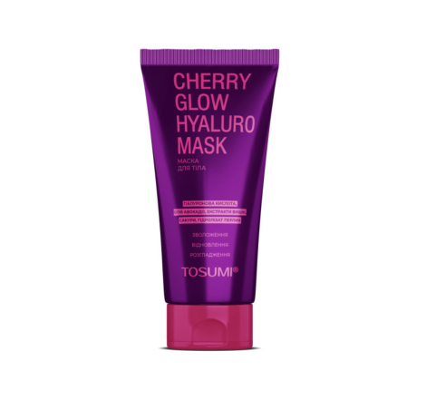 Маска гіалуронова для тіла Cherry Glow Hyaluro Mask Tosumi Green Pharm, 250 мл