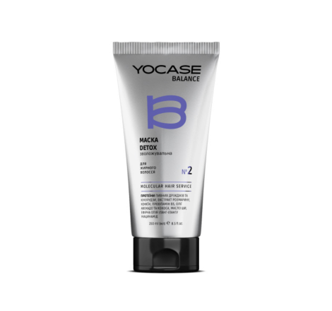 Маска детокс зволожувальна для жирного волосся Balance Yocase Green Pharm, 250 мл