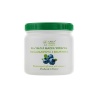 Альгінатна чорнична маска омолоджуюча з вітаміном С Blueberry Peel Off Mask With Vitamin C Green Pharm, 250 г