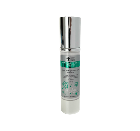 Крем з гіалуроновою кислотою + вітамін А Cream With Hyaluronic Acid + Vitamin A Green Pharm, 50 мл