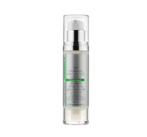 Денний крем-гель для обличчя Day Cream-Gel For The Face Ultralight SPF15 Green Pharm, 50 мл
