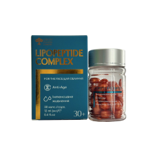 Сироватка для обличчя з пептидами в ліпосомах LipoPeptide Complex Green Pharm, 30 капсул