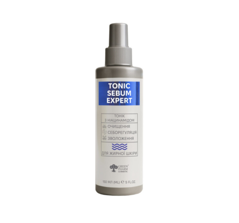 Тонік з ніацинамідом для жирної шкіри обличчя Sebum Expert Green Pharm, 150 мл