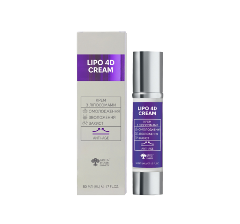 Крем з ліпосомальним нанокомплексом для обличчя Lipo 4D Cream Green Pharm, 50 мл