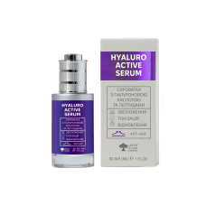 Сироватка з гіалуроновою кислотою та пептидами Hyaluro Active Serum Green Pharm, 30 мл