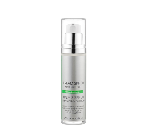 Крем для обличчя з матуючим ефектом SPF50 Matting Cream SPF 50 Green Pharm, 50 мл