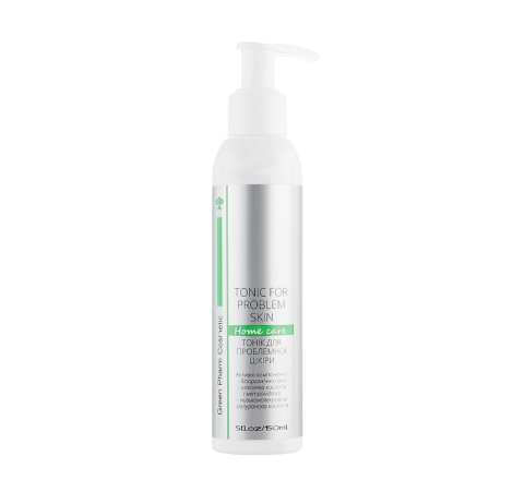 Тонік для проблемної шкіри обличчя Tonic For Problem Skin Green Pharm, 150 мл
