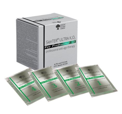 Скін терапія для обличчя 20 саше по 10 мл Skin Ter Ultra Green Pharm, 20 саше*10 мл