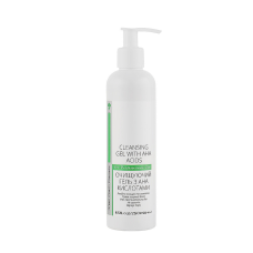 Очищающий гель с AHA кислотами Cosmetic Cleansing Gel With Aha Acids Green Pharm, 250 мл