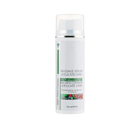 Масажний крем з екстрактом ванілі Cosmetic Delicate Care Green Pharm, 150 мл