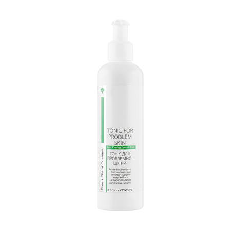  Тонік для проблемної шкіри обличчя Cosmetic Tonic For Problem Skin Green Pharm, 250 мл