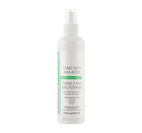Тонік для обличчя з АНА кислотами Cosmetic Tonic With AHA Acids Green Pharm, 250 мл