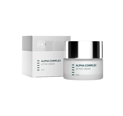 Активний крем для обличчя з AHA-кислотами Alpha Complex Active Cream Holy Land, 50 мл