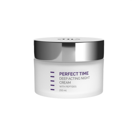 Нічний крем для обличчя з ліпопептидами Perfect Time Deep Acting Night Cream Holy Land, 250 мл