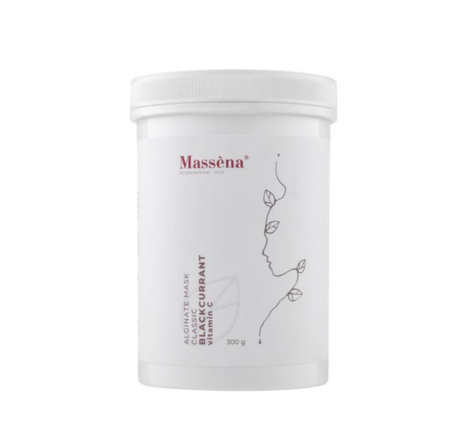 Альгінатна маска для обличчя Чорна смородина Alginate Mask Classic Blackurrant Vitamin C Massena...