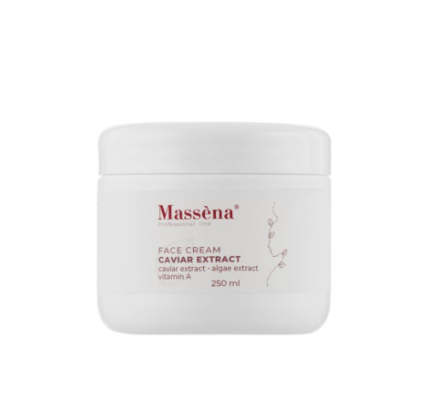 Крем для обличчя екстракт чорної ікри Caviar Extract Face Cream Massena, 250 мл