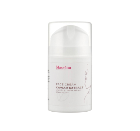 Крем для обличчя екстракт чорної ікри Caviar Extract Face Cream Massena, 50 мл