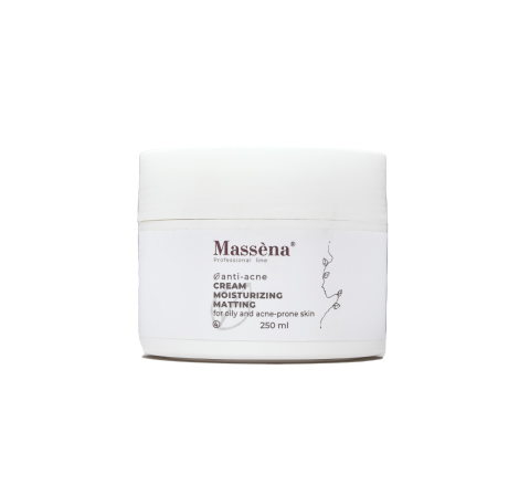 Крем для обличчя зволожуючий матуючий Anti-Acne Moisturizing Matting Cream Massena, 250 мл