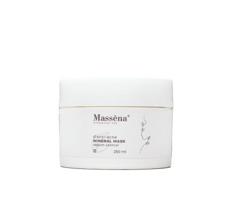 Себорегулююча маска для обличчя Anti-Acne Mineral Mask Sebum Control Massena, 250 мл