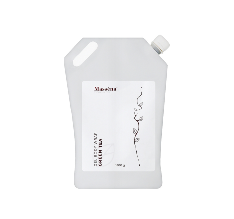 Обгортання гелеве для тіла 'Зелений чай' Gel Body Wrap Green Tea Masena, 1000 г
