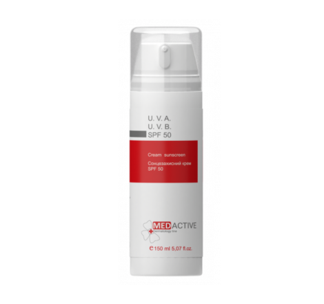 Сонцезахисний крем SPF 50 U.V.A. / U.V.B. SPF 50 Cream Sunscreen Med Active, 50 мл
