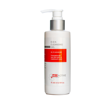 Гель очищувальний для сухої та нормальної шкіри D.S.N. Cleansing Gel Dry & Normal skin Med Activ...
