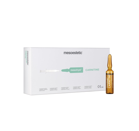 Мезогиал L-Карнітин 20% + гіалуронова к-та 2,5 мг/мл (ампула) Mesohyal Carnitine Mesoestetic, 5 мл
