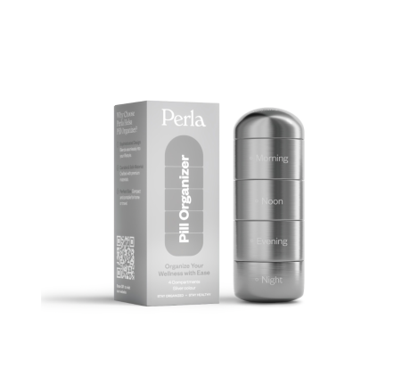 Органайзер для вітамінів 'Срібло' Pill Organizer Perla Helsa, 1 шт