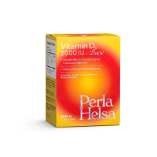 Вітамін Д3 Base 2000 IU Vitamin D3 2000 IU Base Dietary Supplement Perla Helsa, 60 шт
