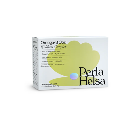 Омега-3 з тріски, з вітамінами А й D3 Omega-3 Cod Wellness Complex Dietary Supplement Perla Hels...