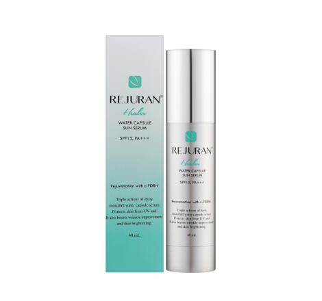 Сонцезахисна сироватка з гідрокапсулами Water Capsule Sun Serum SPF50+ PA +++ Rejuran, 40 мл