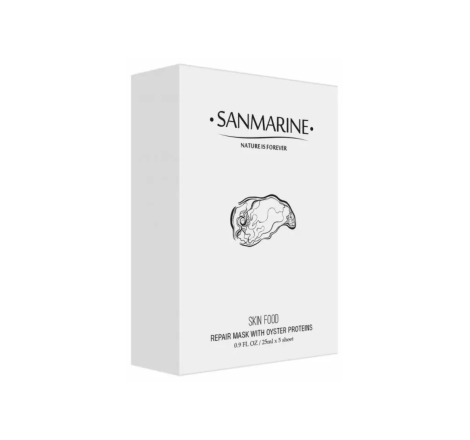 Відновлююча маска з протеїнами устриці Repair Mask With Oyster Proteins Sanmarine 1 уп / 5 шт