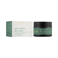 Зволожуючий крем для обличчя з органічним маслом листя оливи Olive & Herbs Face Cream Yellow Rose, 50 мл