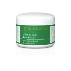 Зволожуюча та поживна крем-маска з екстрактами оливи Olive & Herbs Face Mask Yellow Rose, 250 мл