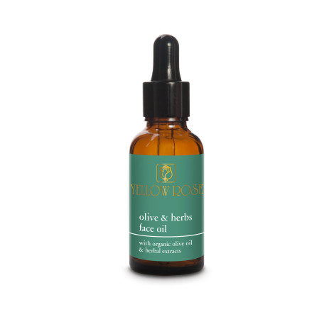 Поживна олія для обличчя з органічною оливковою олією Olive & Herbs Face Oil Yellow Rose, 100 мл