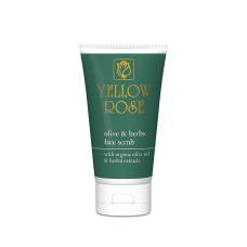 Скраб для обличчя з органічним маслом оливи Olive & Herbs Scrub Yellow Rose, 125 мл