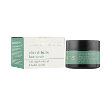 Скраб для обличчя з органічним маслом оливи Olive & Herbs Scrub Yellow Rose, 50 мл