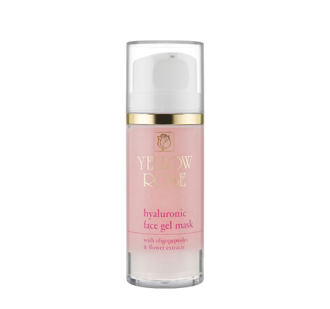Гелева маска для обличчя з гіалуроновою кислотою Hyaluronic Face Gel Mask Yellow Rose, 100 мл 