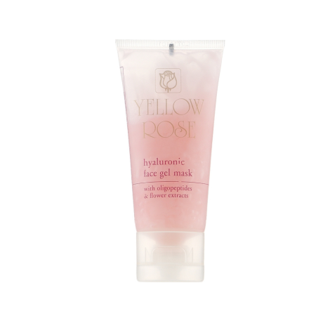 Гелева маска для обличчя з гіалуроновою кислотою Hyaluronic Face Gel Mask Yellow Rose, 50 мл 