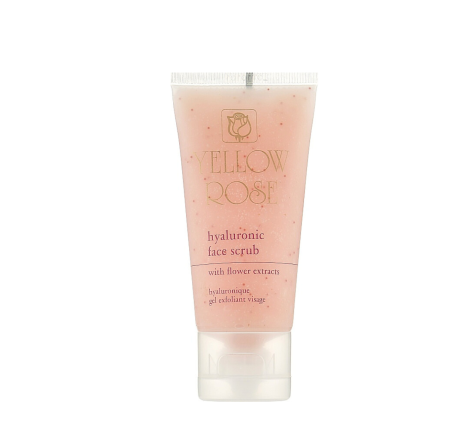 Скраб для обличчя з гіалуроновою кислотою Hyaluronic Face Scrub Yellow Rose, 50 мл