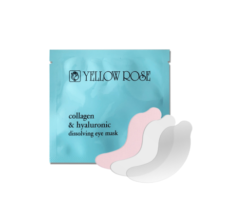 Саморозчинні колагенові патчі Collagen & Hyaluronic Dissolving Eye Mask Yellow Rose, 10 шт