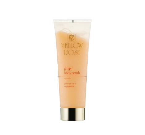 Зволожуючий скраб для тіла Ginger Body Scrub With Silk Golden Line Yellow Rose, 250 мл 